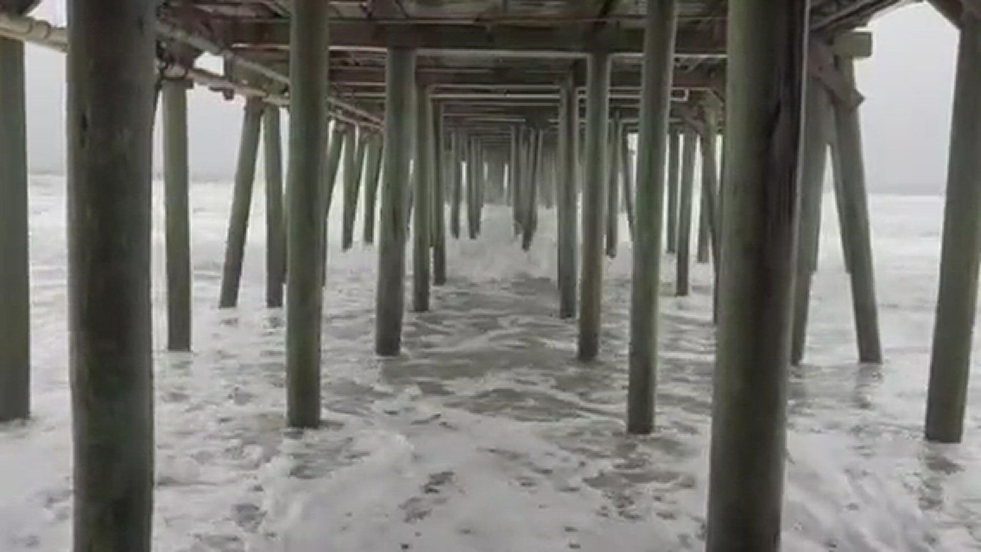 This was taken under the pier on OOB after that large storm
Credit: Margaret Jones