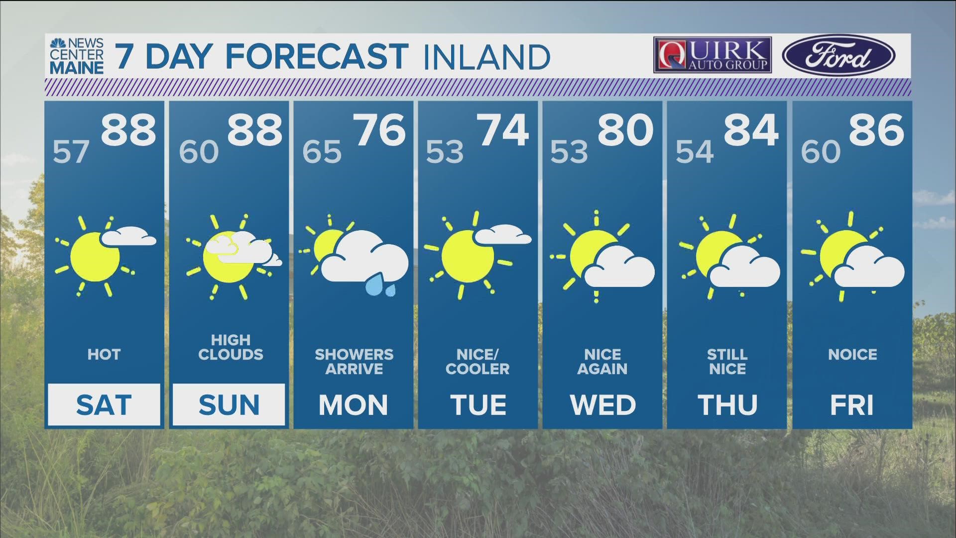 NEWS CENTER Maine Weather Video Forecast Updated 5:00pm Friday, June 24th