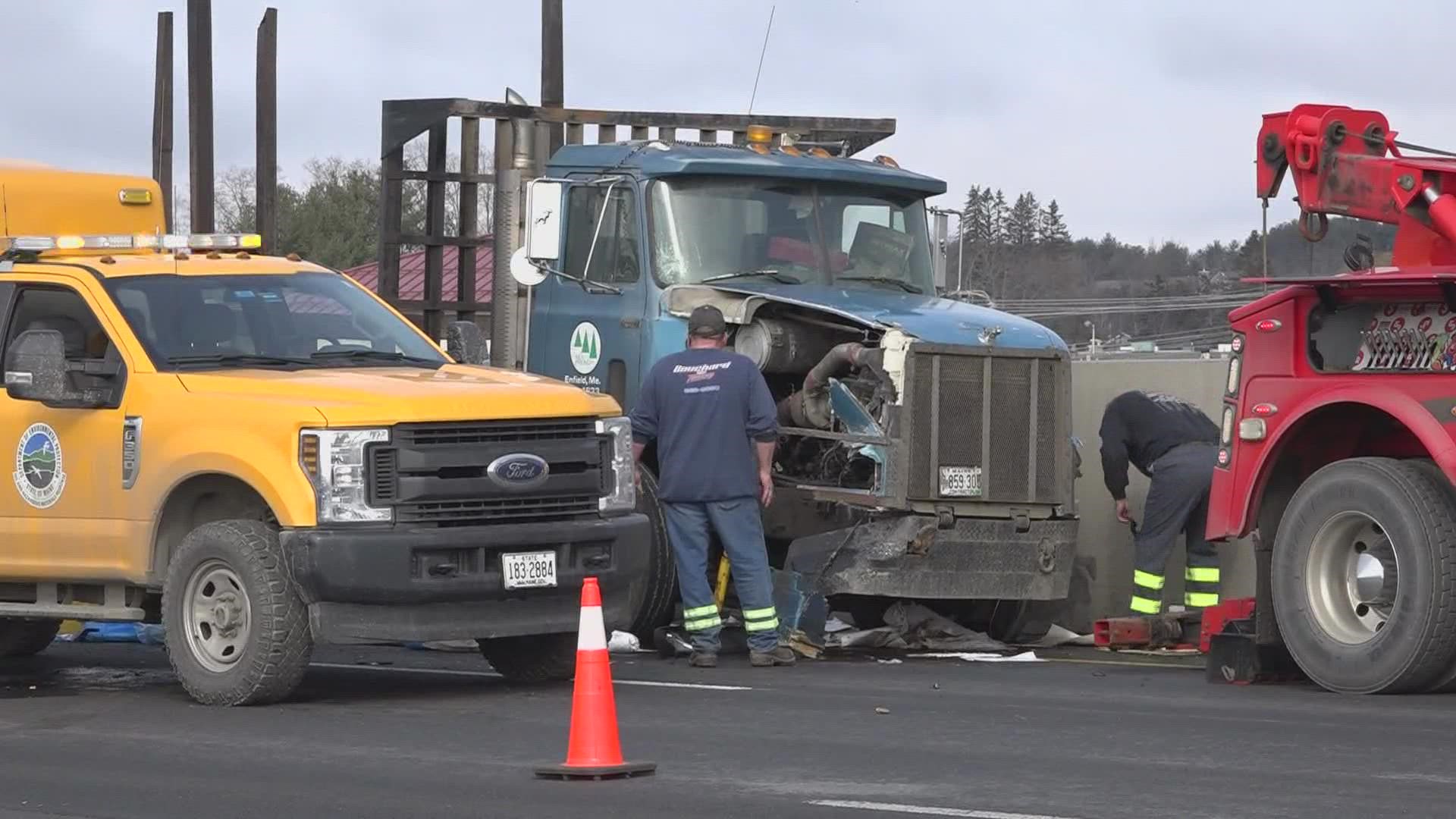 The crashes took place on I-95 northbound between Exits 185 and 186.