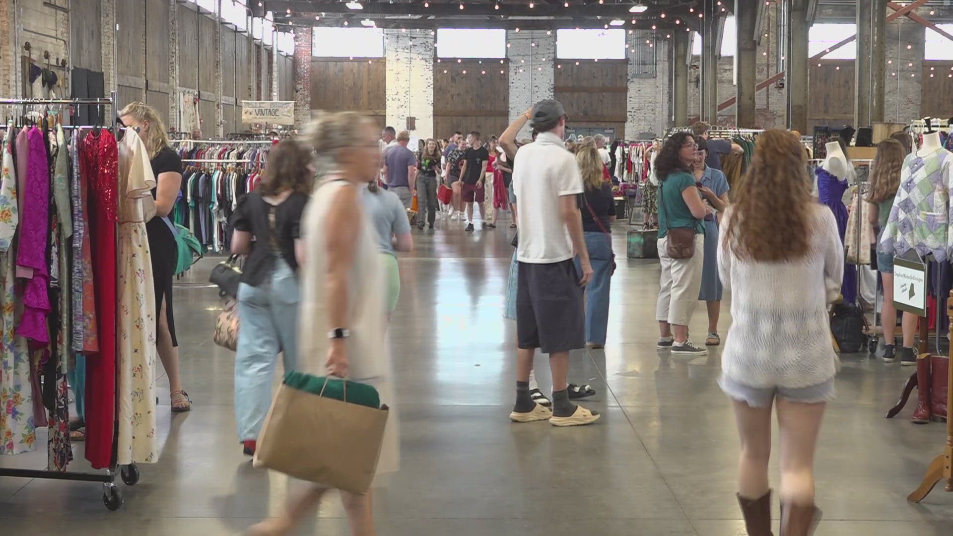 The popular event at Thompson's Point connects shoppers with over 70 small businesses focused on secondhand goods and upcycled treasures.