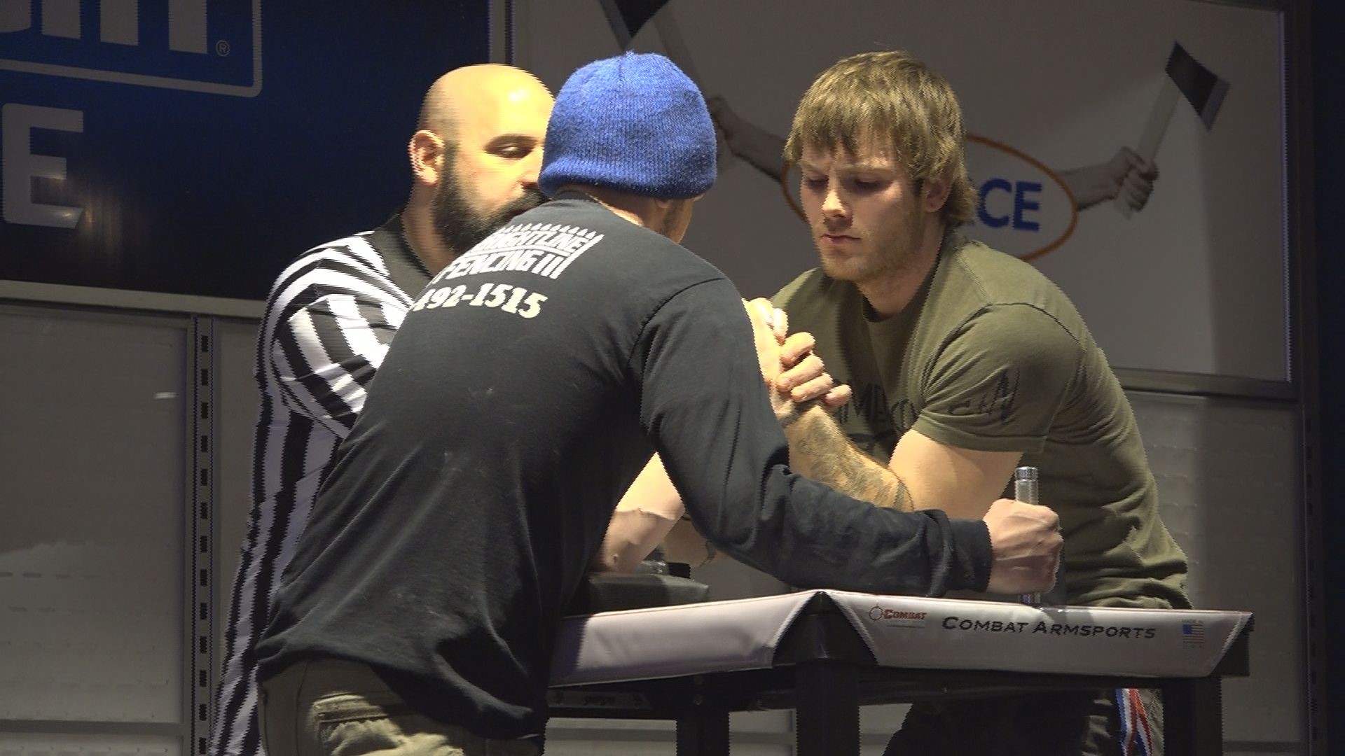 Arm wrestling tournament held at Bangor Mall