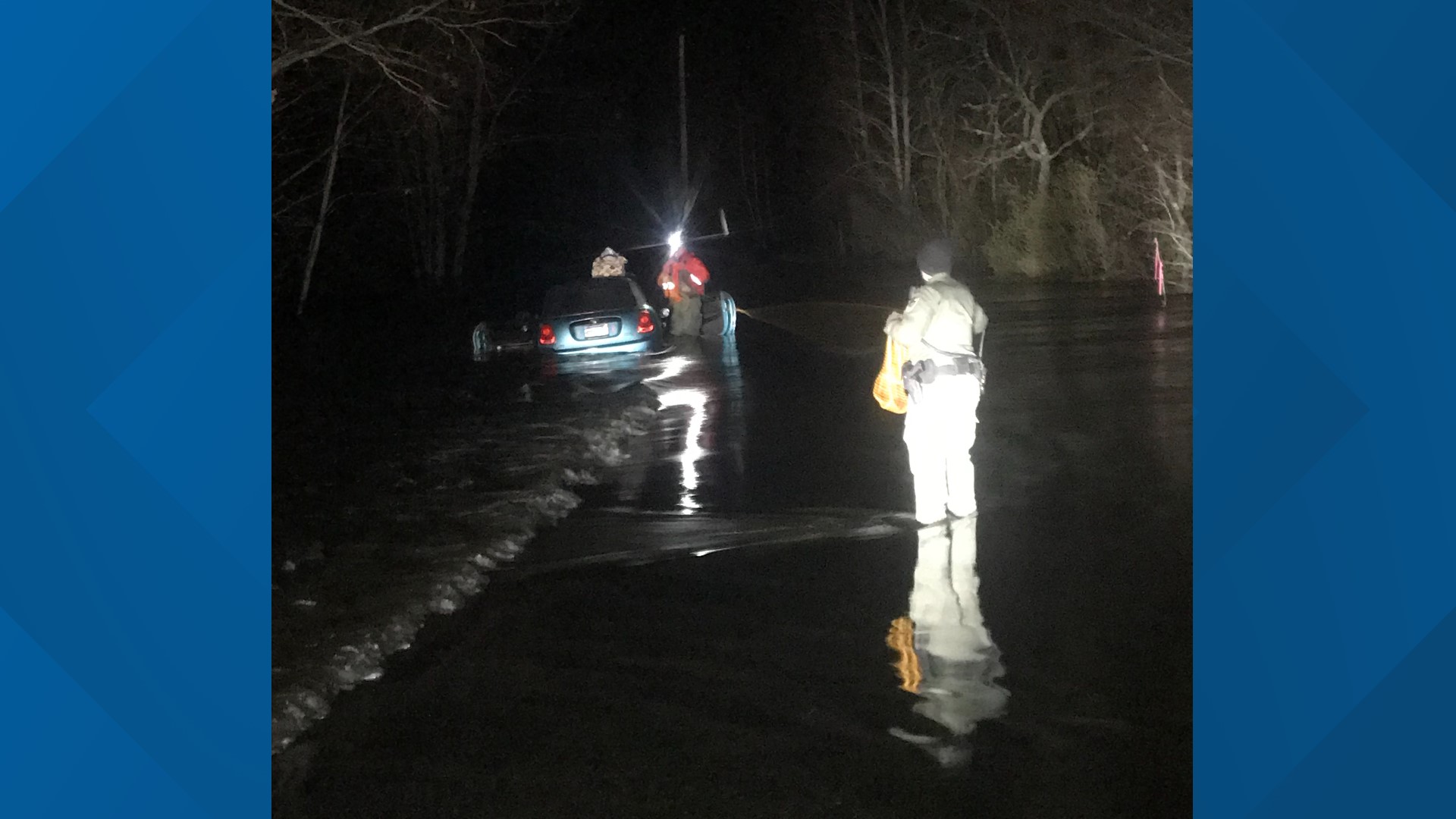 FL woman rescued after car becomes stuck in flooded Maine river ...