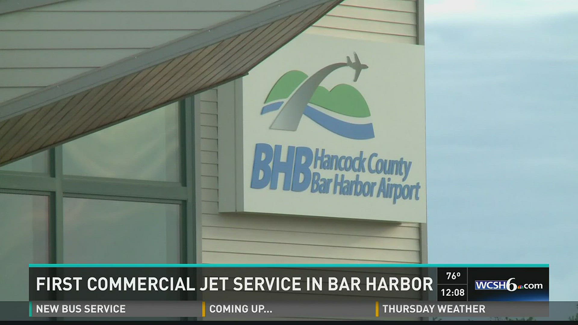 First commercial jet service in Bar Harbor