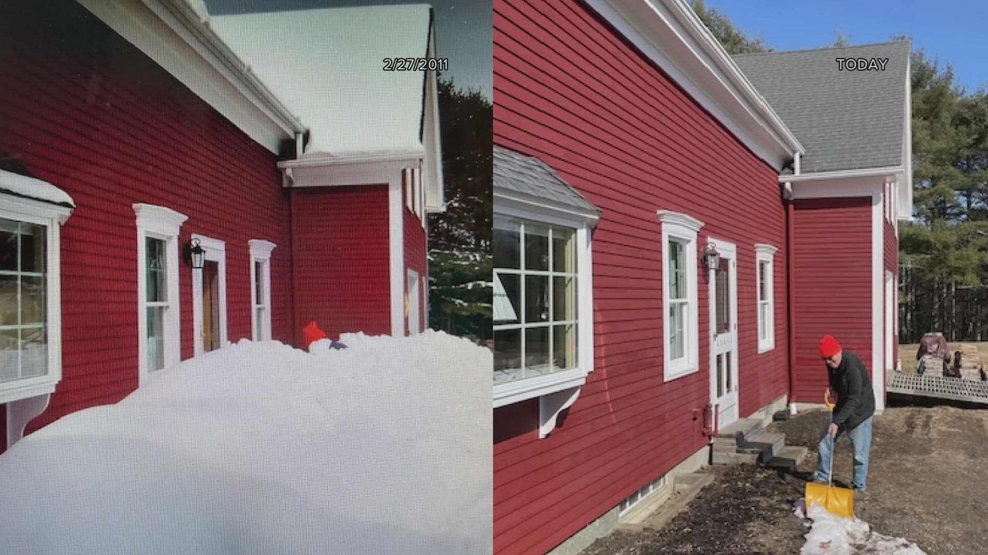 NEWS CENTER Maine viewers submitted photos of their yard from Feb. 27, 2011, and the same day in 2024. The lack of snow is a bit jarring by comparison.