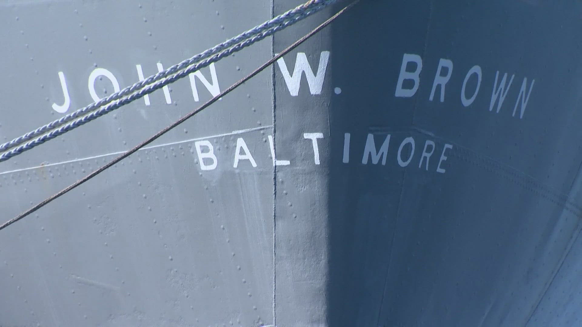 The SS John W. Brown now serves as a floating museum in Baltimore's Canton Marine terminal.