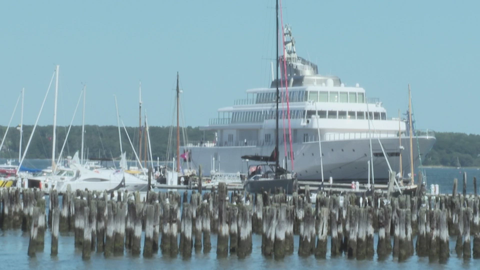 The "gigayacht" is owned by multibillionaire David Geffen, who produced music for legends like Bob Dylan, The Eagles and Dreamworks movies like "Shrek."