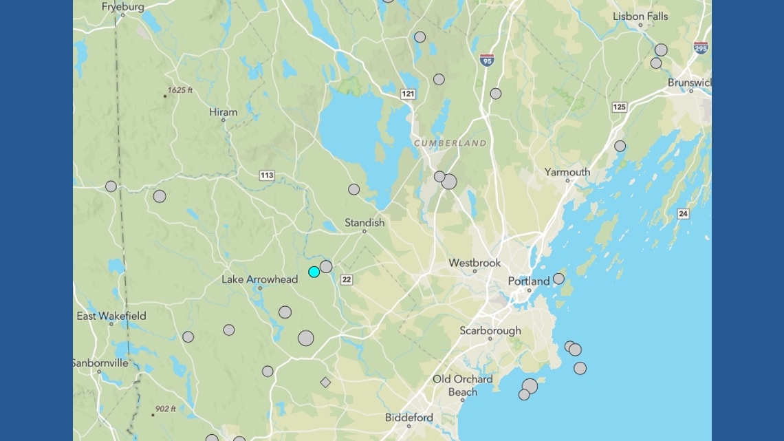 USGS confirms earthquake felt in southeastern Maine
