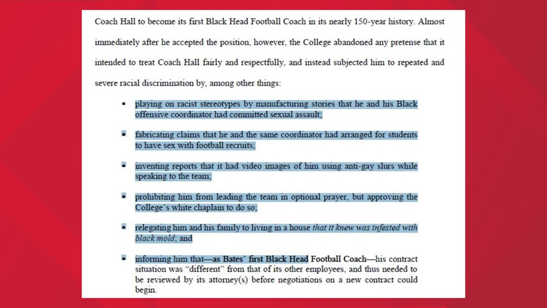 Judge denies Bates College motion to dismiss discrimination suit