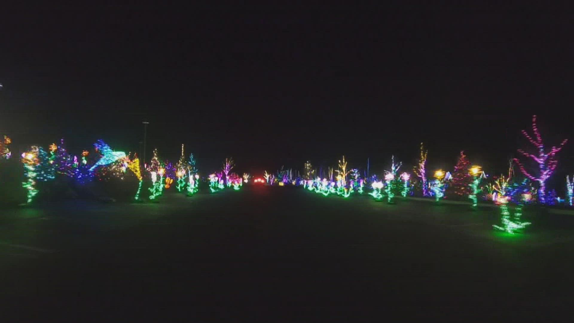 This year's display includes 650,000 LED lights and will be a driving experience.