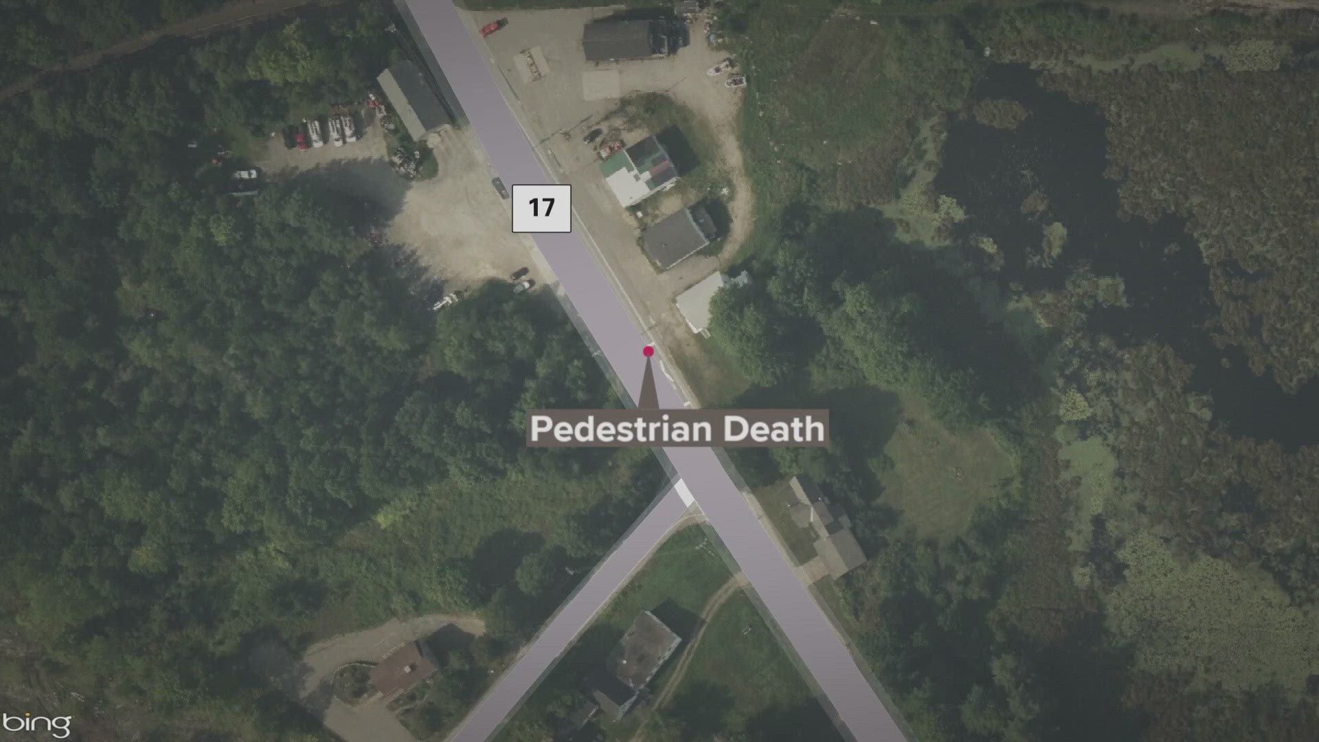 The pedestrian who died was a 76-year-old man who apparently tripped while crossing the street, according to the Maine Department of Public Safety.