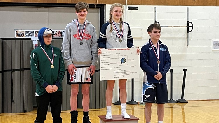 Maddie Ripley is the first female in Maine to win a wrestling state title