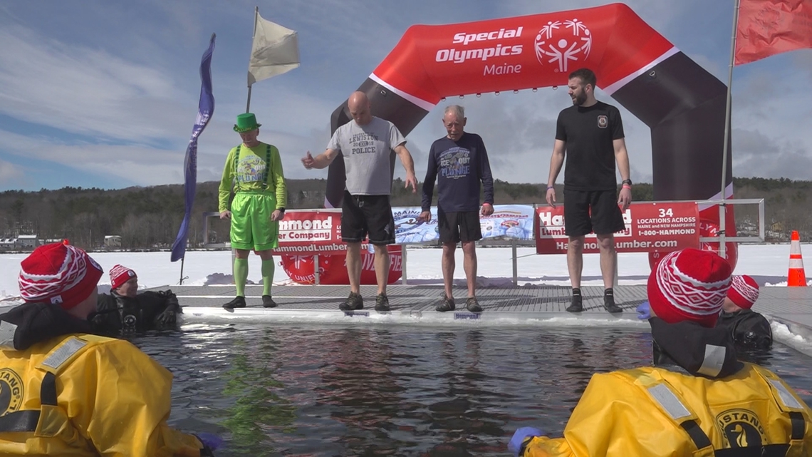 'It’s all for a great cause:' Icy plunge raises more than $40,000 for Special Olympics Maine