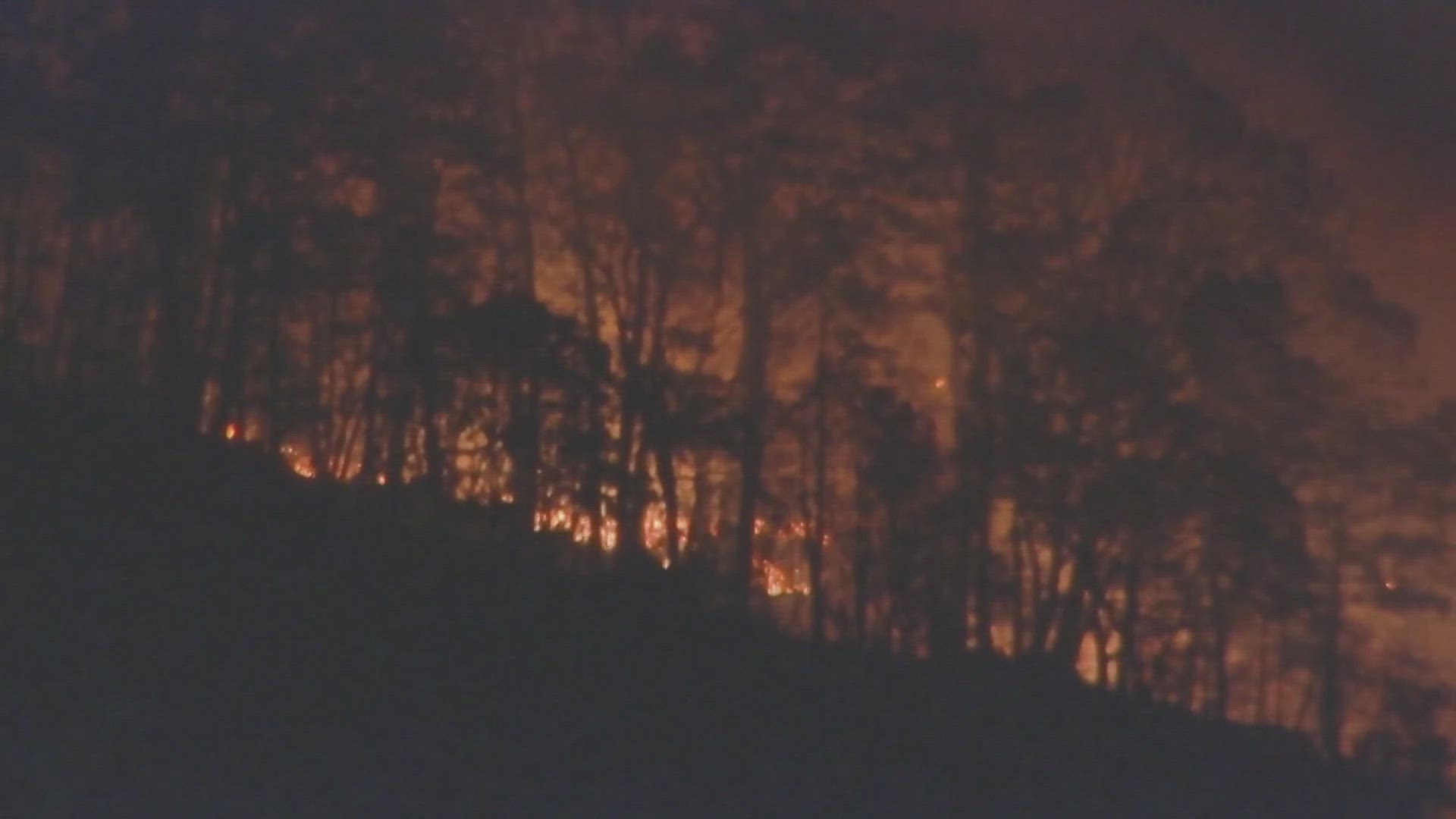 The Maine Forestry Division is expected to arrive Wednesday morning to help put out the blaze from the air.