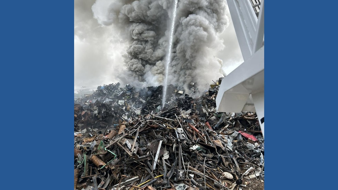 Crews fight scrap metal fire in Berwick | newscentermaine.com
