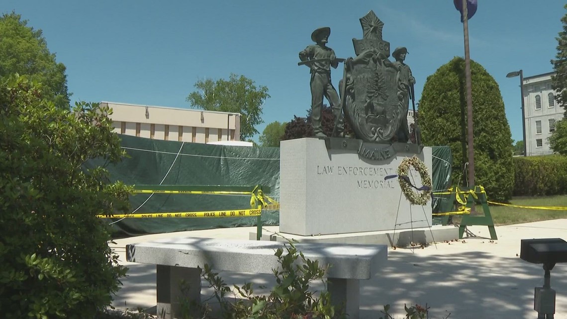 Law enforcement memorial in Augusta vandalized over Memorial Day weekend
