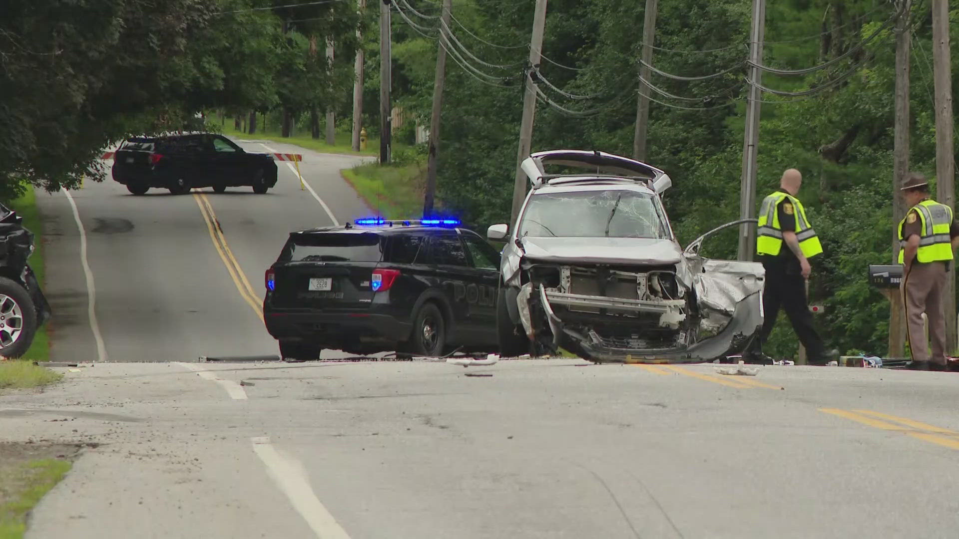 Police alerted the public on social media around 4 p.m. of a crash on Harpswell Road near Bickford Avenue.