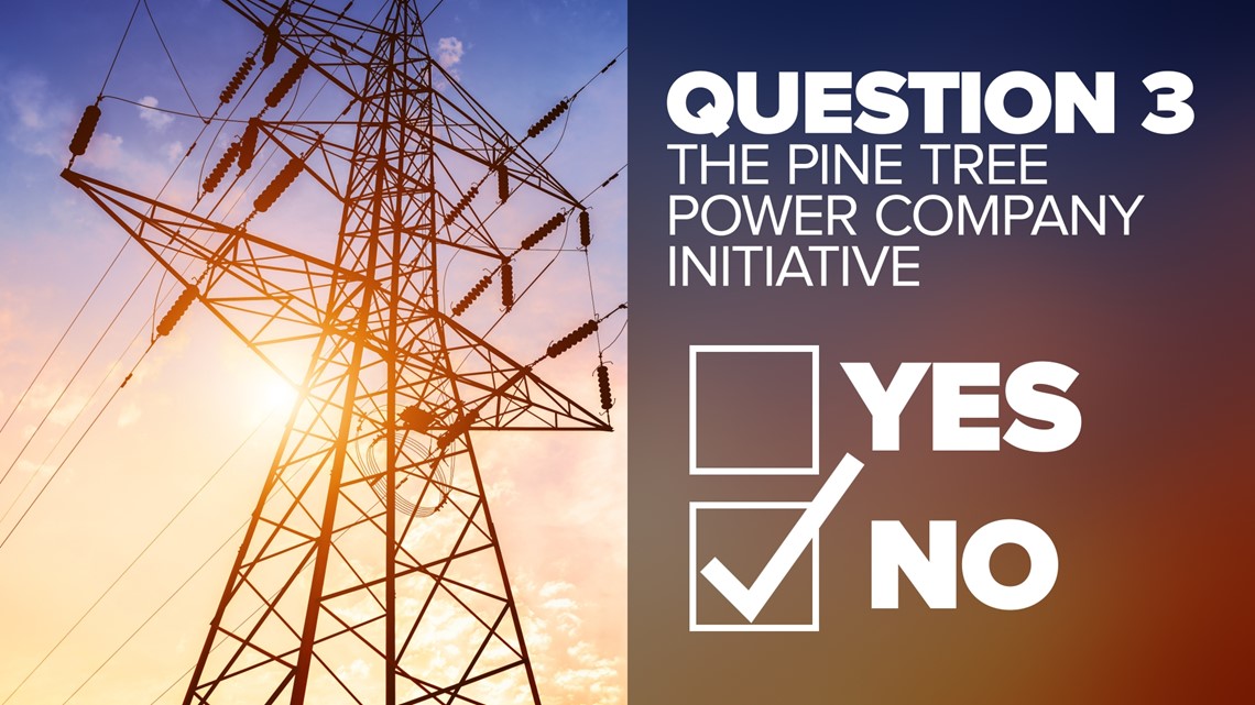 Question 3 Maine voters reject Pine Tree Power initiative