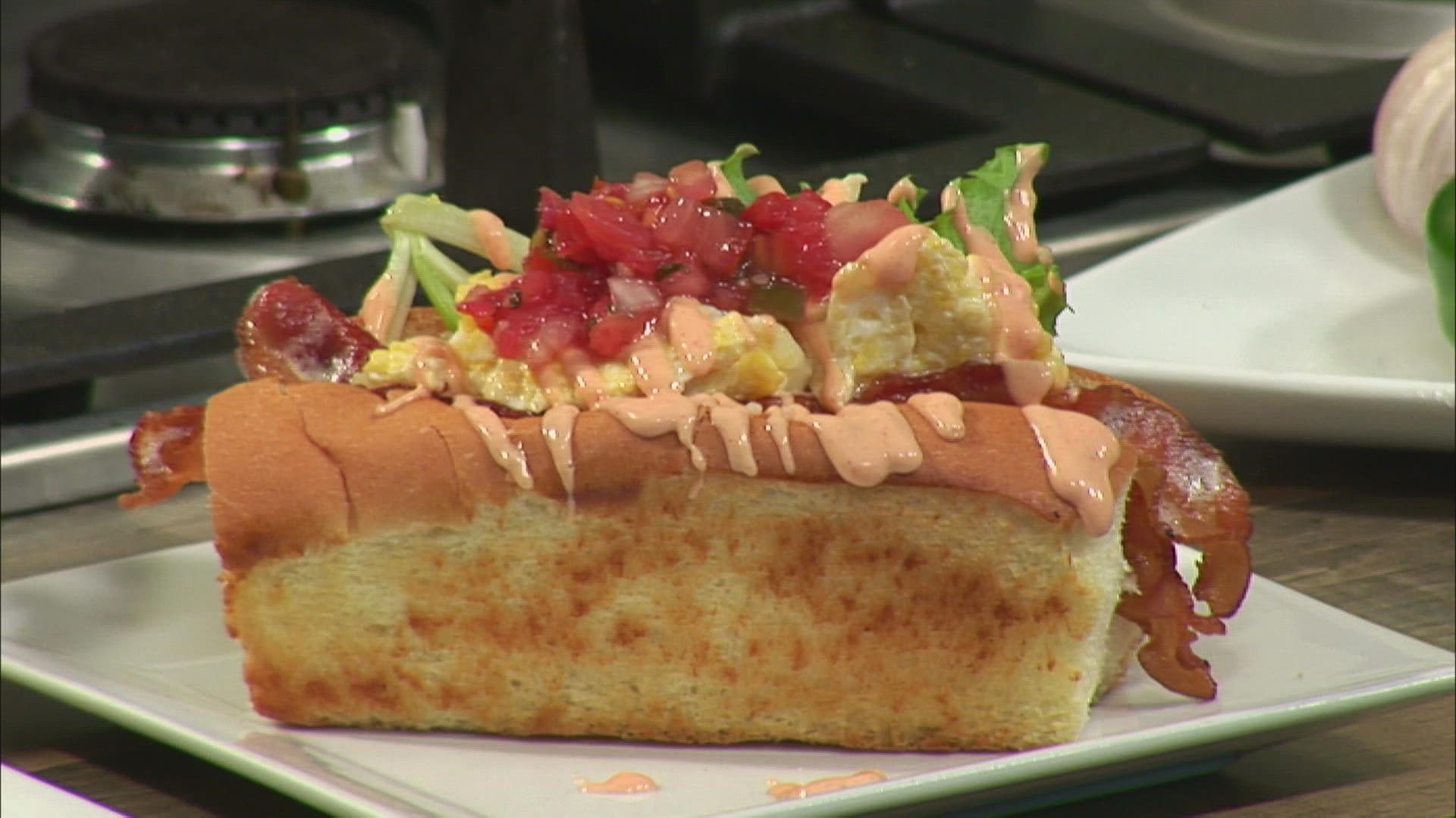 Chef Bo Byrne shows us how to make a breakfast sandwich with a twist.