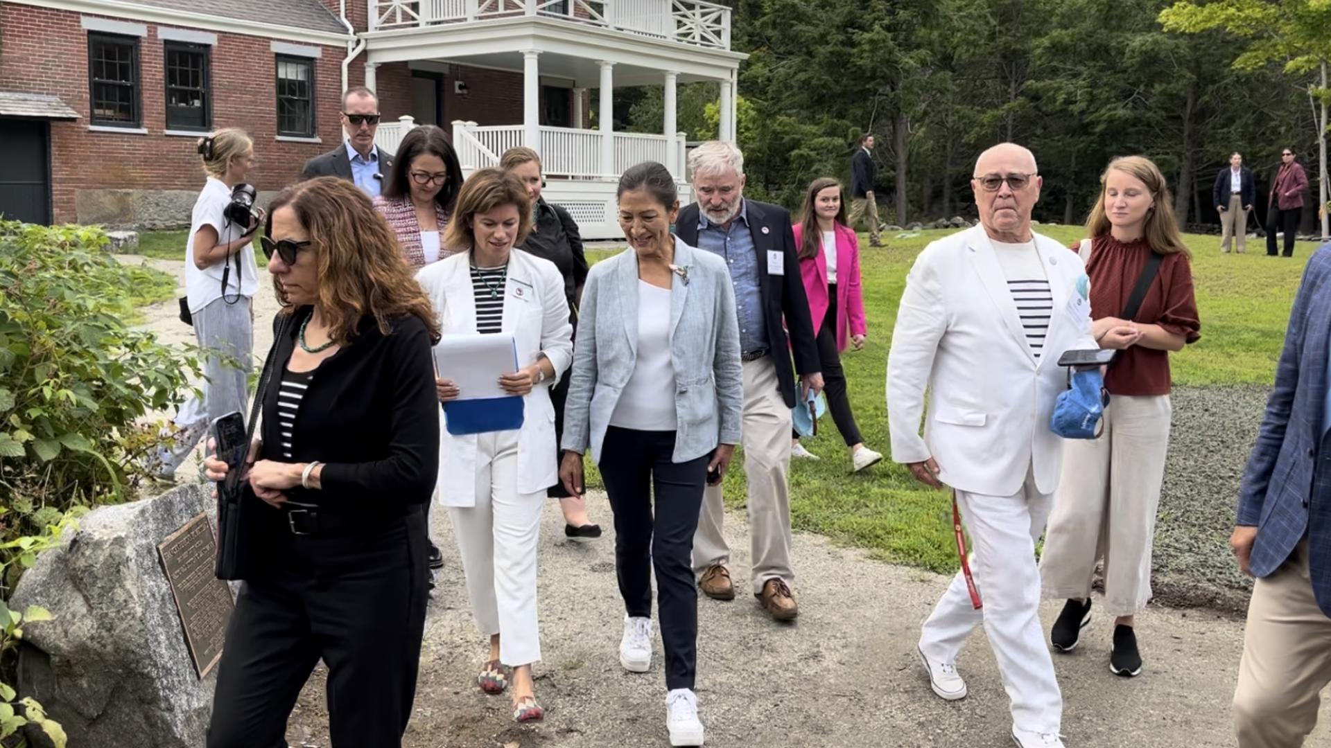 Haaland made history as the first Native American to serve as a cabinet secretary. Here's a look back at a story we covered from her recent visit to Maine. 