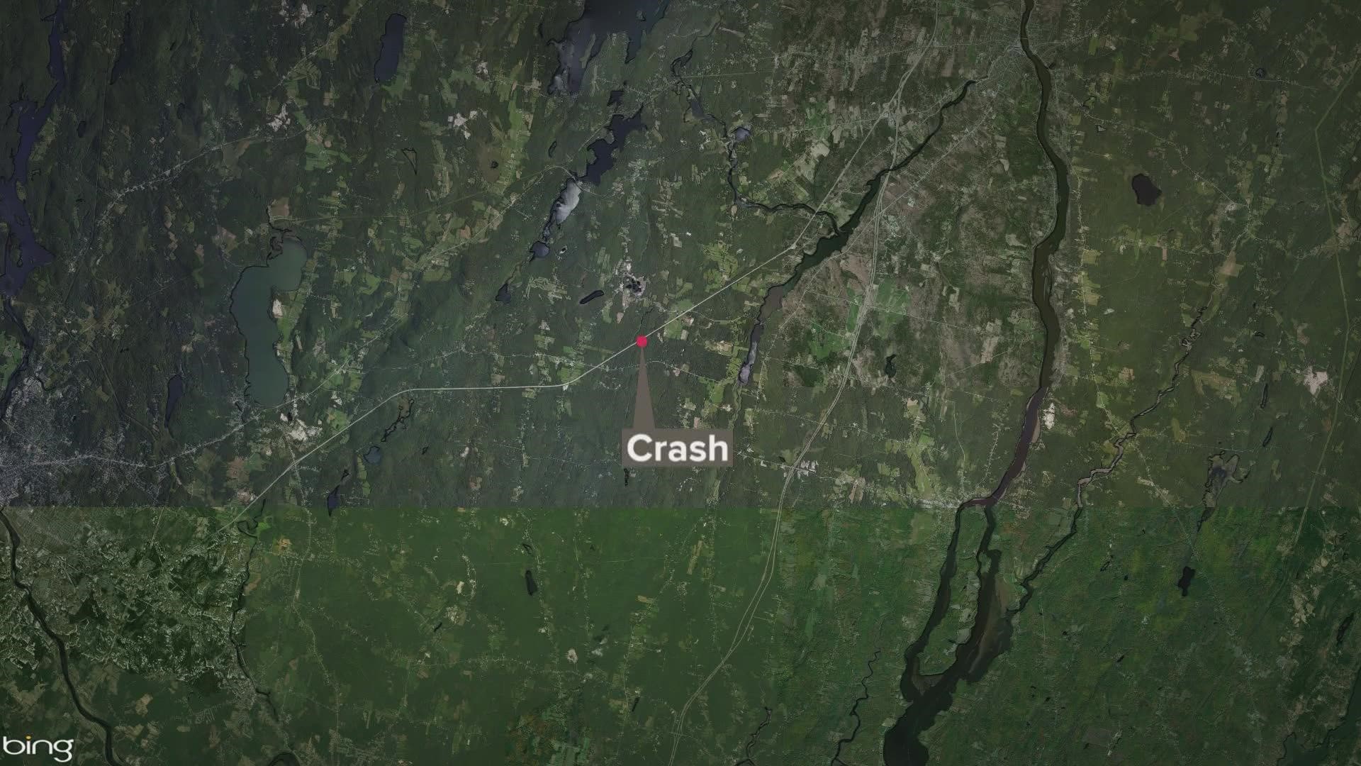 The crash took place on Thursday evening, authorities say.