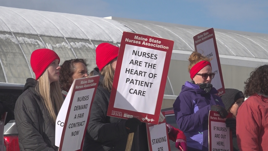'Our patients deserve more': Nurses strike at Houlton Regional Hospital