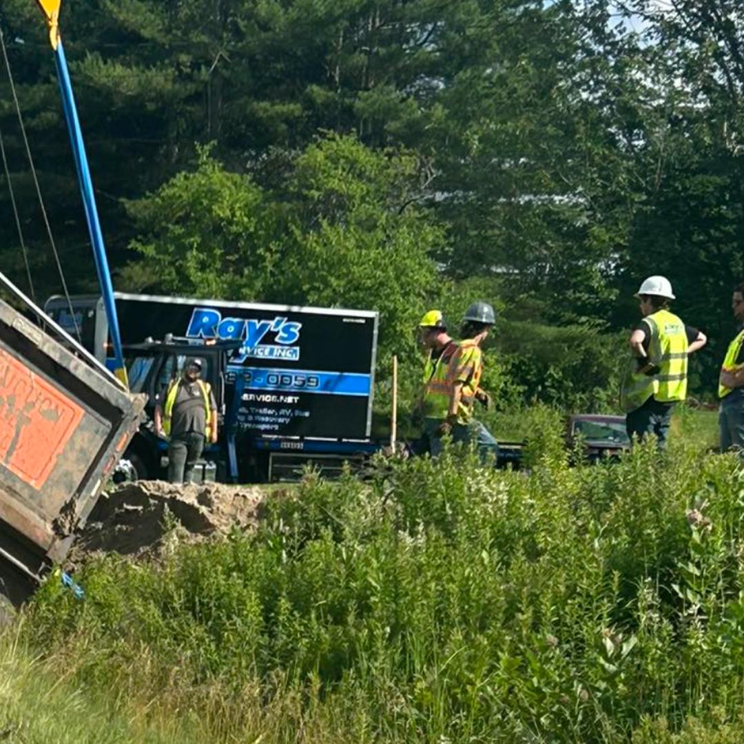 Traffic Alert: Dump truck rollover crash results in Saco road closure ...