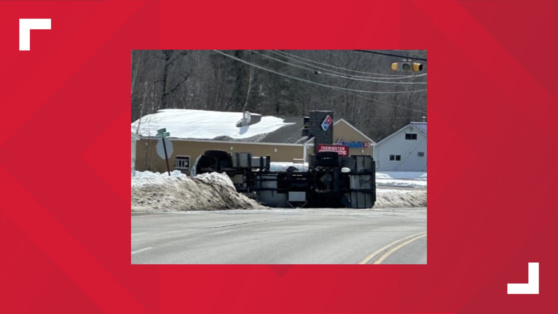 A driver fled after causing a propane truck crash Monday in Farmington, according to police.