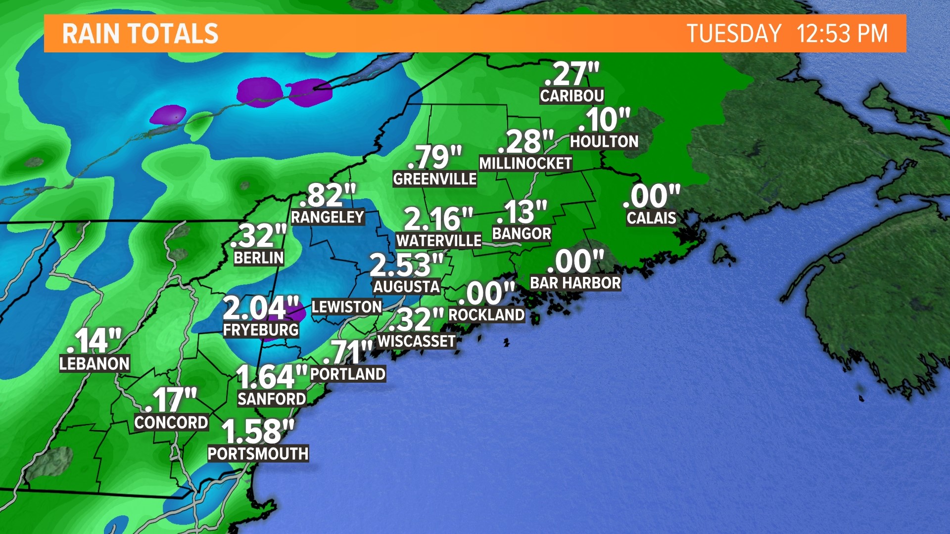 Almost all of Maine under a flood watch Tuesday | newscentermaine.com
