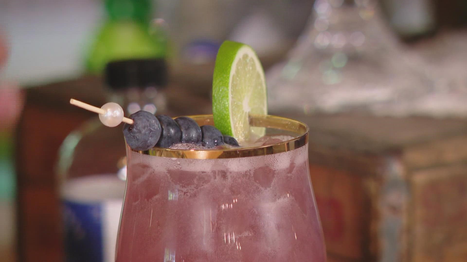 Maine Mixologist Misty Coolidge shows us how to make a blueberry margarita.