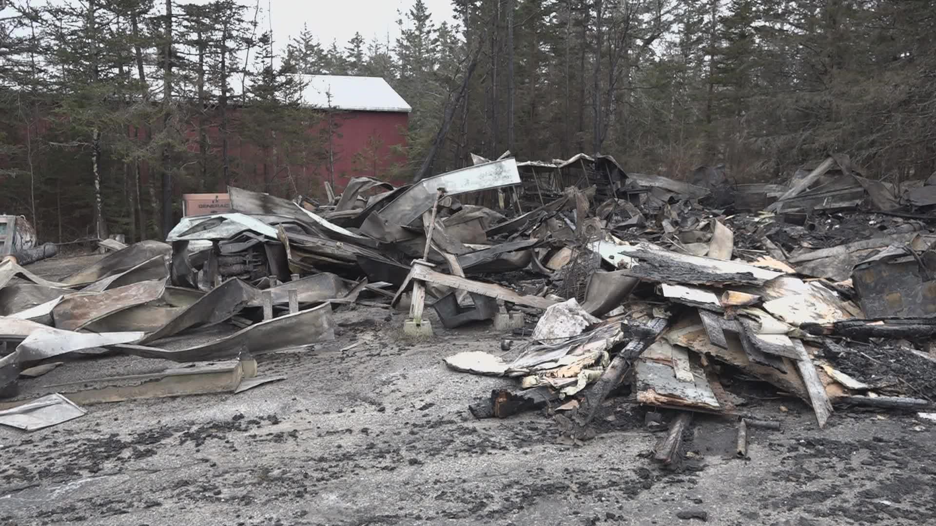 It was the only general store serving the community on the island, which is only accessible by ferry. The owners said they already plan to rebuild.