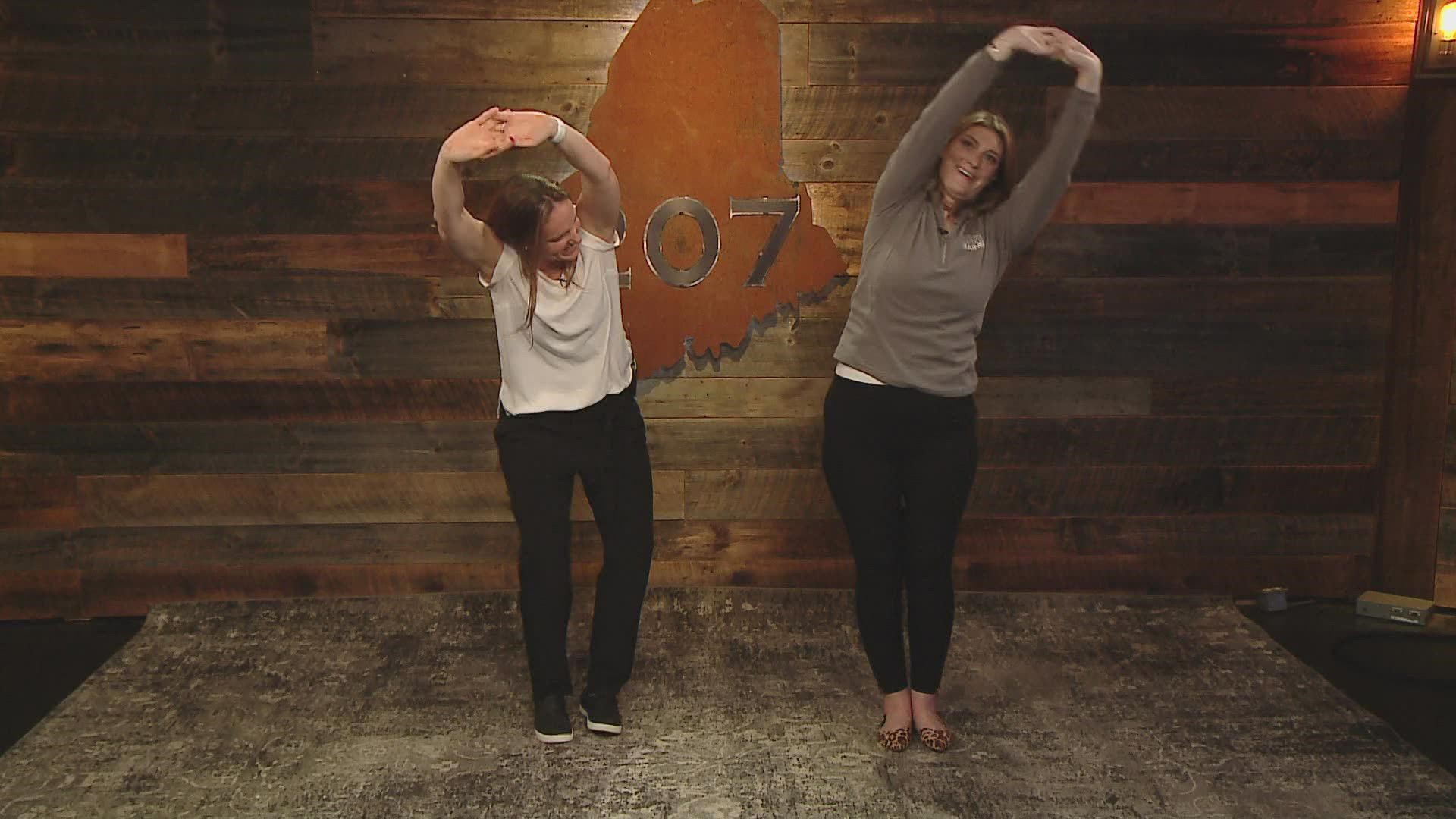Dr. Allyson Coffin joins us with some easy-to-do stretches that will have you feeling better throughout the day.