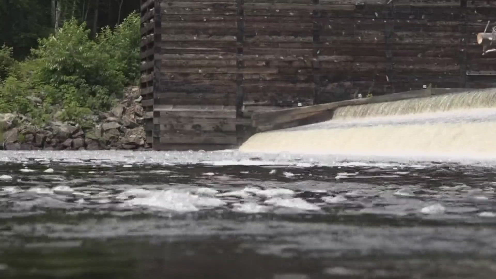 The dam was initially built to prevent ice from floating downriver and flooding the town, but it has prevented salmon and other sea-run fish from migrating.