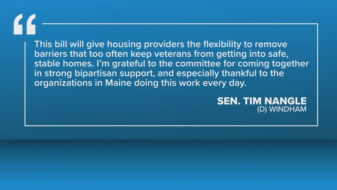 Tim Nangle Maine lawmakers consider measure supporting veterans with housing ...