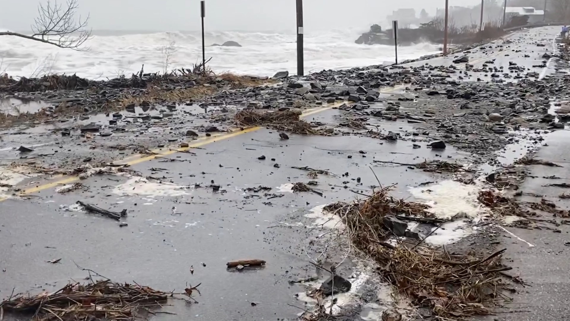 The quick-moving storm packed a punch, with severe flooding reported along the coast.