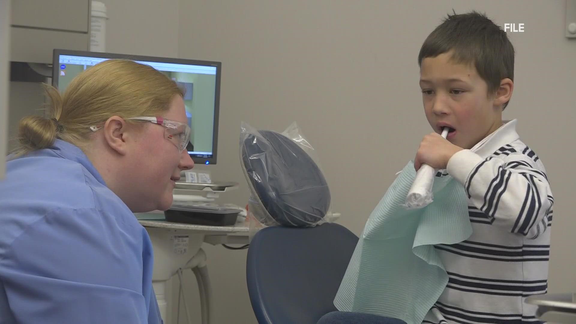 It's a day when kids ages 5 to 18 who don't have a dentist can get an appointment and benefit from free cleanings, exams, x-rays, and more.
