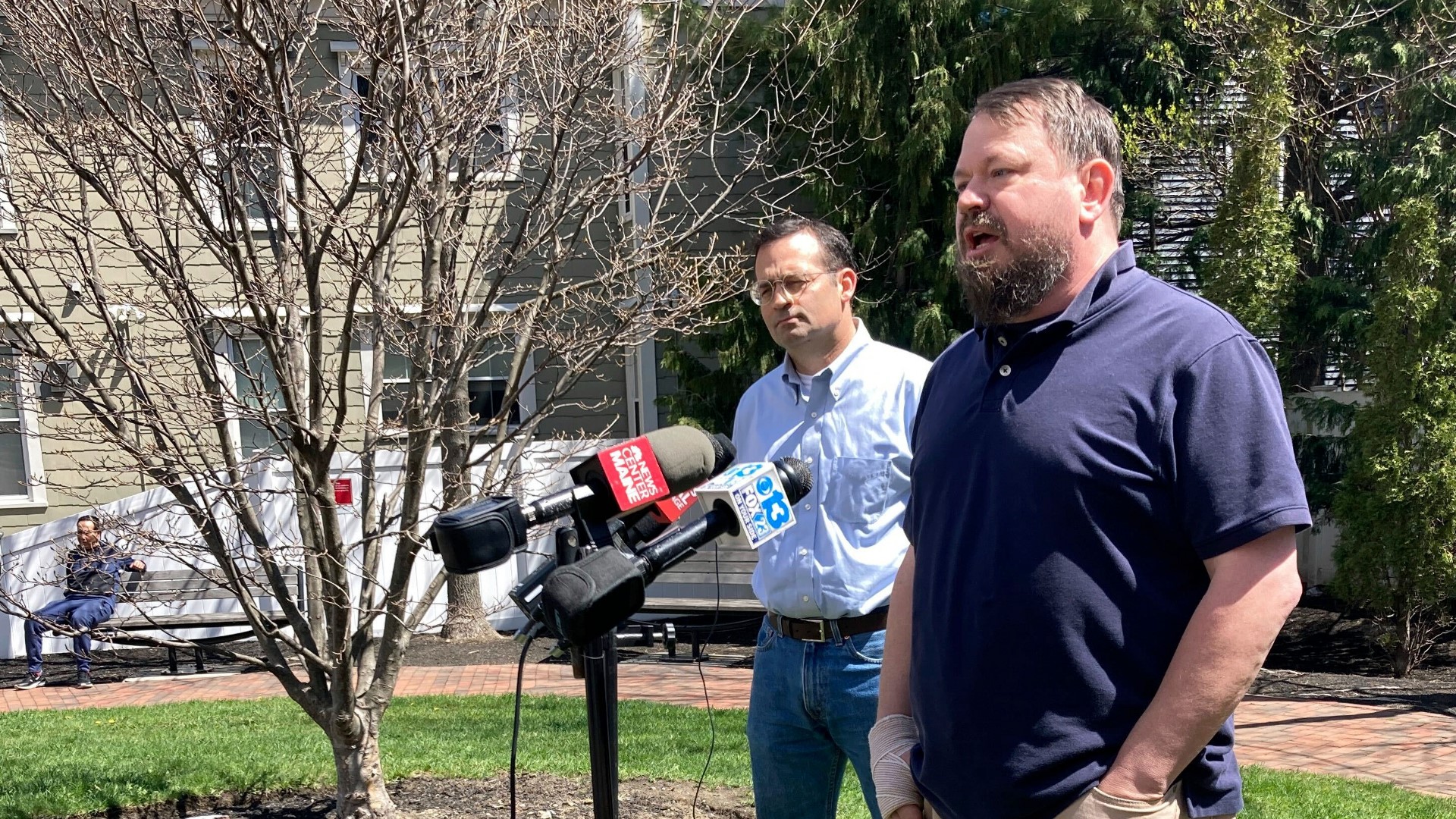 Sean Halsey spoke Friday and shared updates about the shooting injuries he and his two children suffered while driving on I-295 Tuesday, April 18.