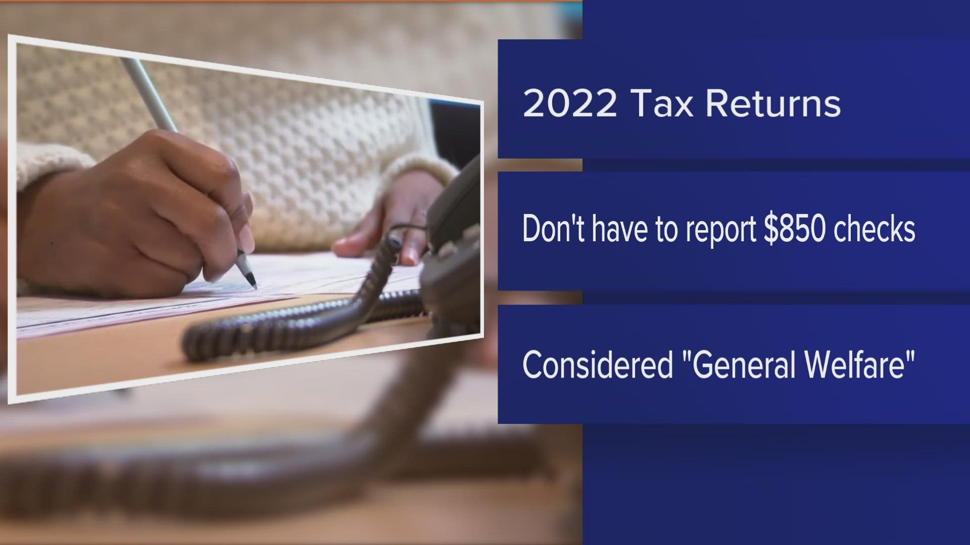 The IRS issued a statement Friday evening that taxpayers in 21 states, including Maine, do not need to report relief payments while filing 2022 taxes.
