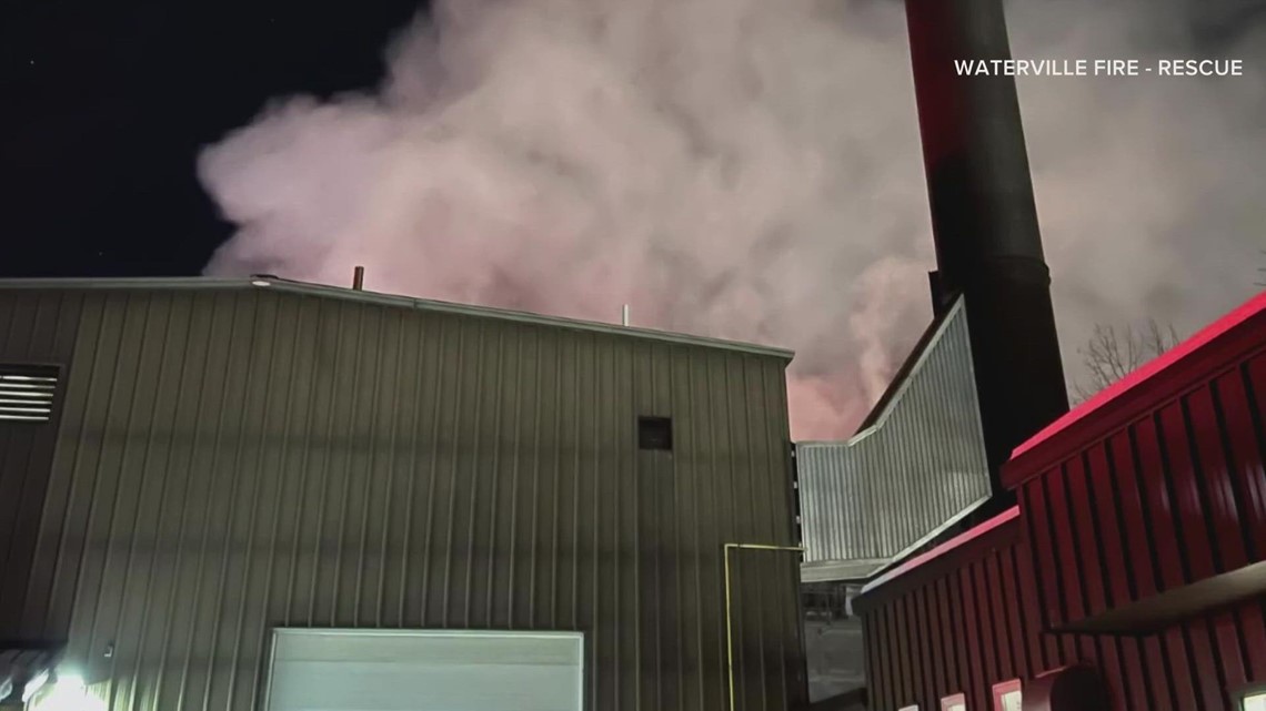 Crews respond to fire at Colby College biomass plant early Wednesday morning