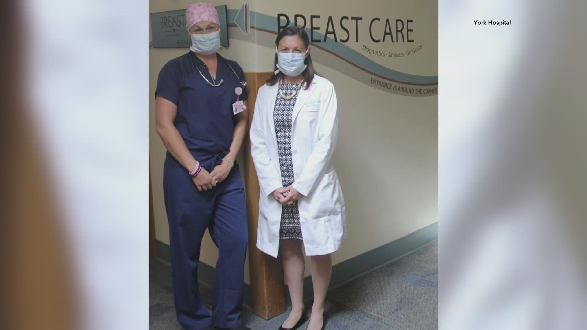 York Hospital's Dr. Janel Nielsen never thought her co-worker and friend, Dr. Amanda Lewis, would become her doctor. Then Nielsen was diagnosed with breast cancer.