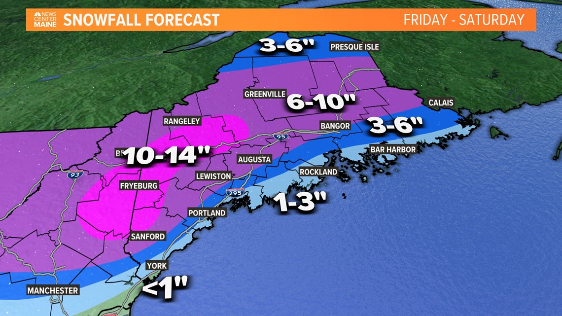 Maine weather A nor'easter is on the way, bringing rain and snow