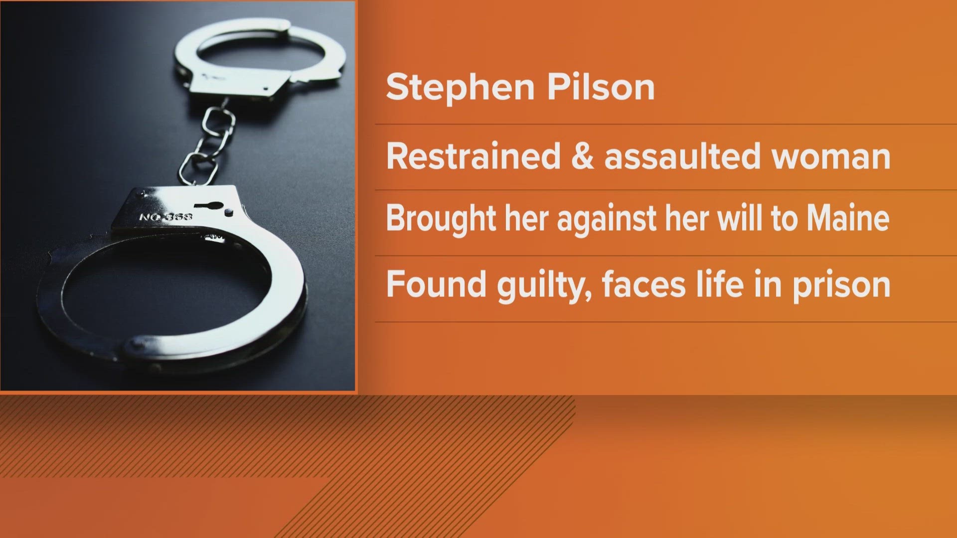 Stephen Pilson of Massachusetts was found guilty of forcing a woman into his car, restraining her, and assaulting her back in 2019.