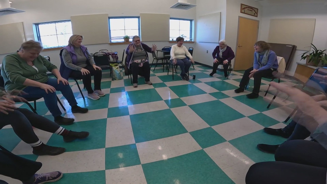 Finding community and joy at ‘Laughter Yoga’ in South Portland