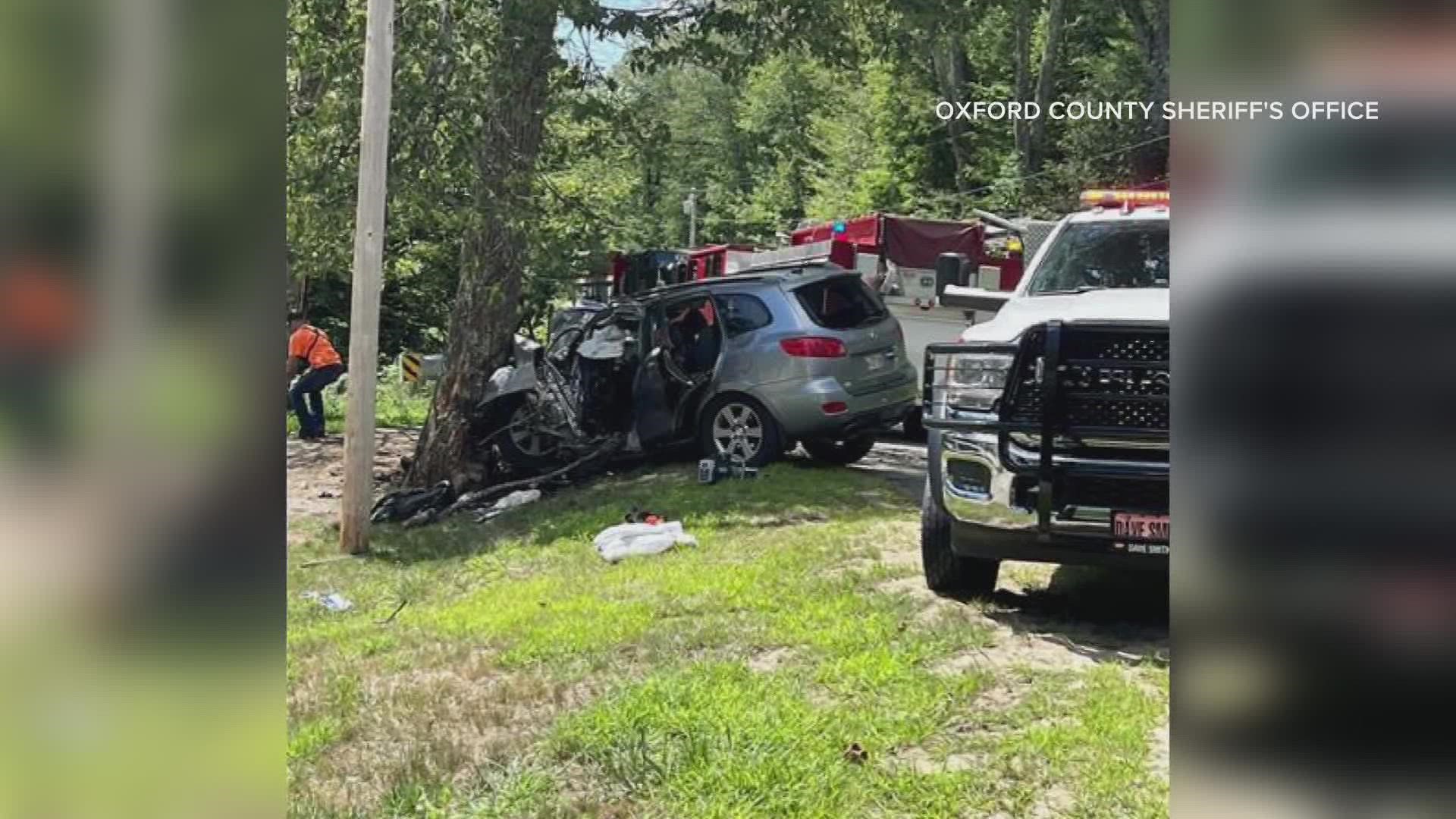 The driver, 32-year-old Mark MacKerron of Lewiston, was flown by helicopter to Central Maine Medical Center, where he later died from his injuries.