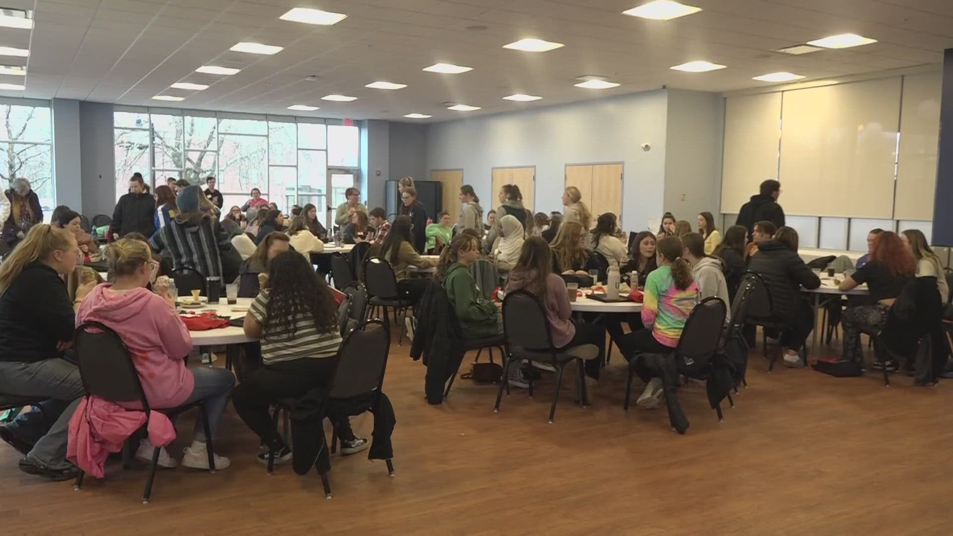 More than 100 students explored teaching careers through Thomas College's Future Teacher's Academy.