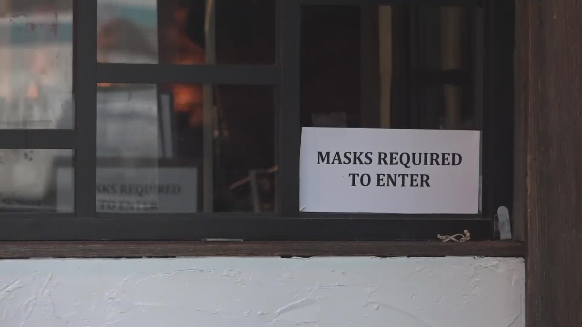 Portland City Council voted 4-4 on implementing an indoor mask mandate. The measure failed Monday, but is expected to be discussed again.