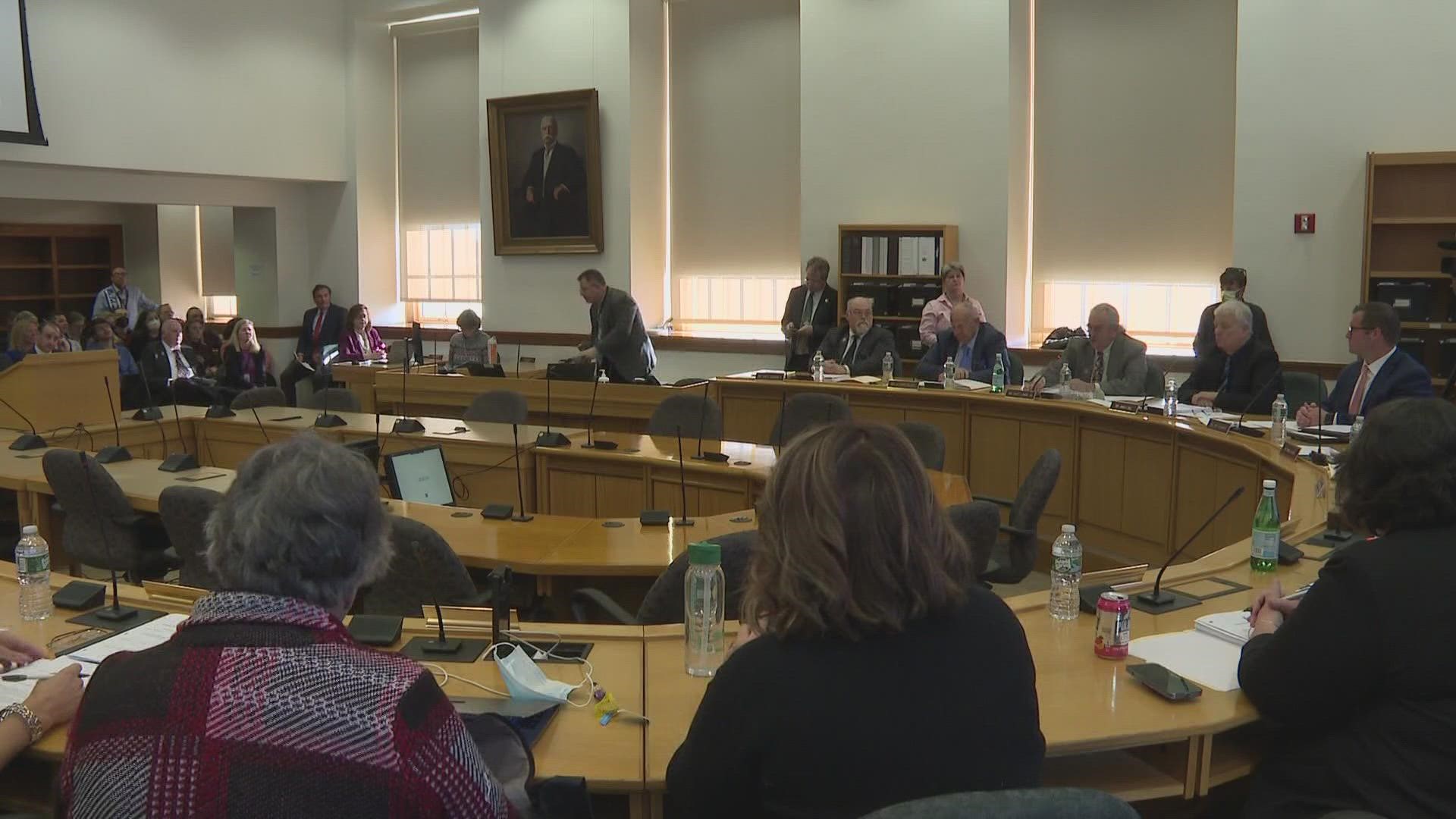 The Maine legislature held an hours-long public hearing Wednesday on the bill to consider several amendments.