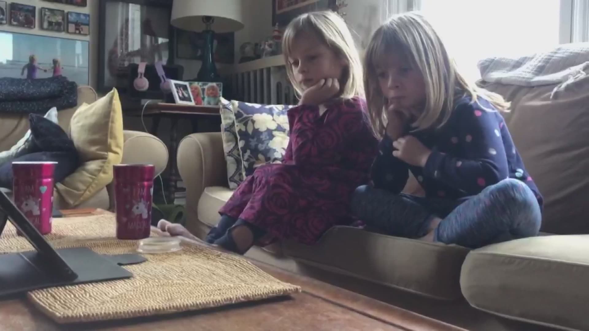 Grandmother reads Harry Potter books to her grandchildren as a way to stay connected to them during the pandemic.