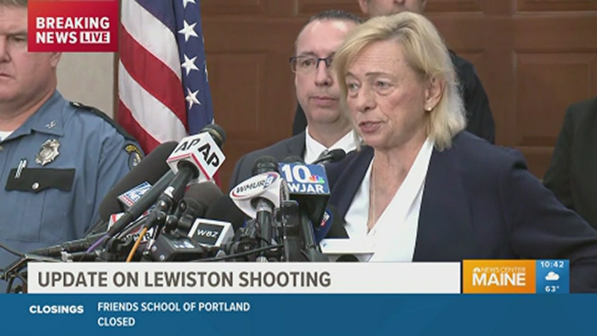 The governor revealed that 18 people were killed and 13 injured in the Wednesday night shootings at two locations in Lewiston.