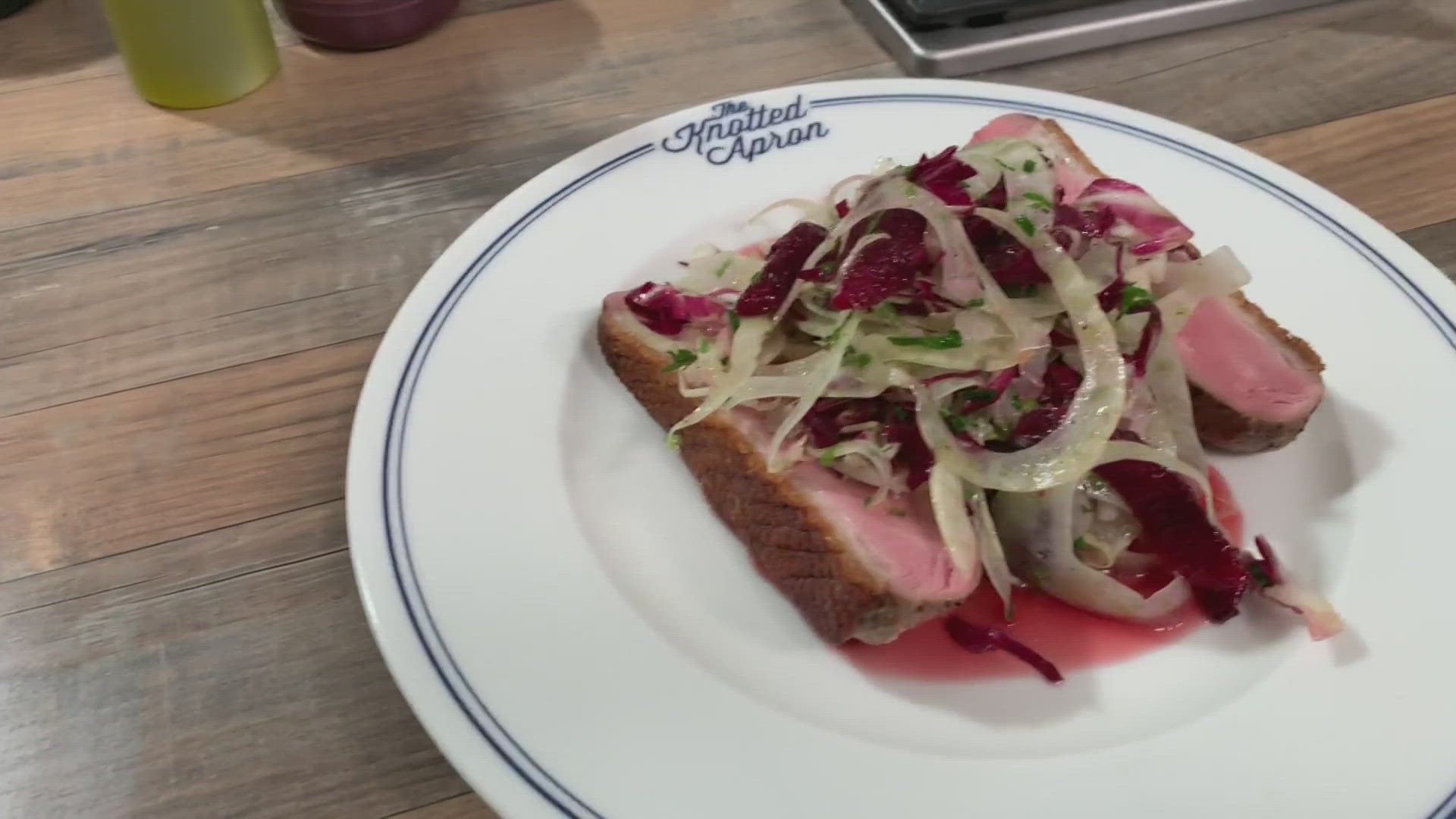 Chef Ryan Hickman from The Knotted Apron shares his recipe for pan-roasted duck with blood orange and fennel salad.