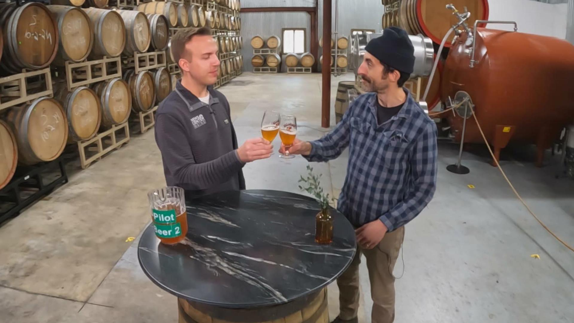 Aaron learns about how Allagash Brewing crafts a beer from concept to glass.